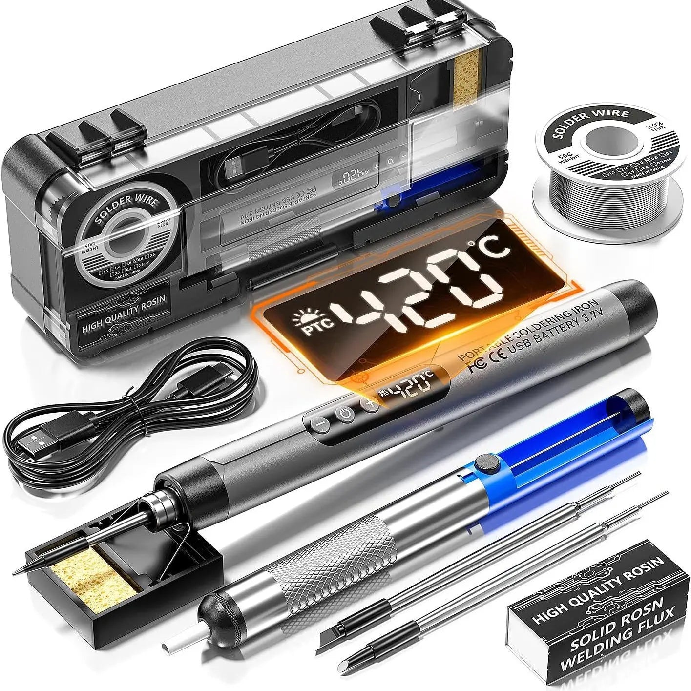 tools precision screwdriver set in black hard case, open view