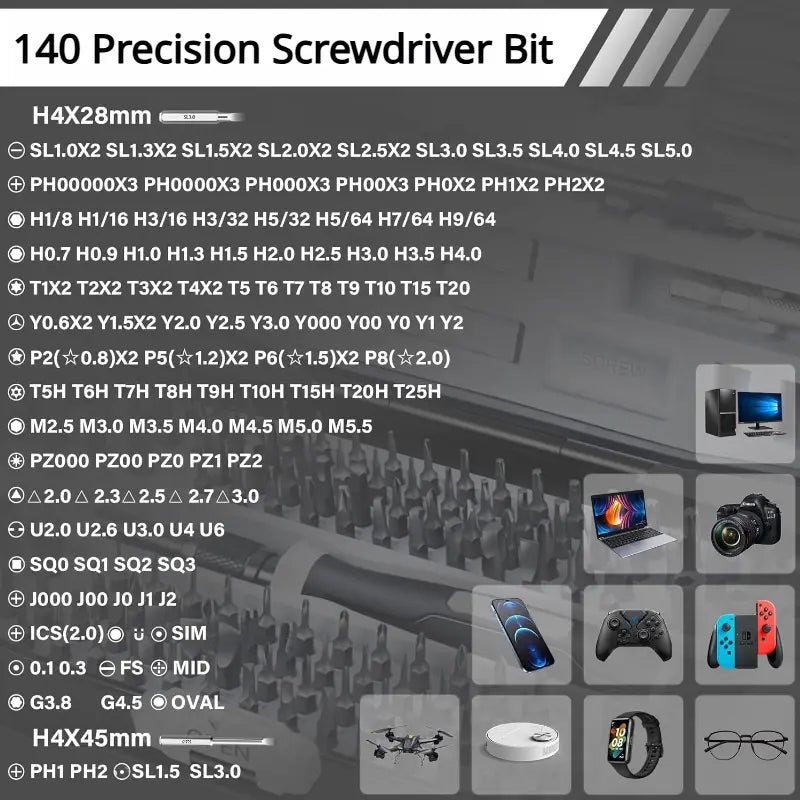 152-Piece Precision Screwdriver Set | Phone, Console & Watch Tool Kit