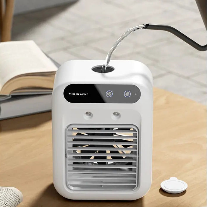 Portable USB Mini Air Cooler | Quiet Desktop Mist Fan