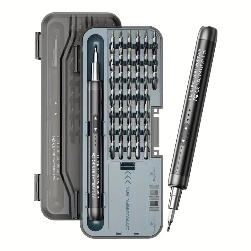 46-in-1 Precision Electric Screwdriver | Portable Cordless Tool Kit