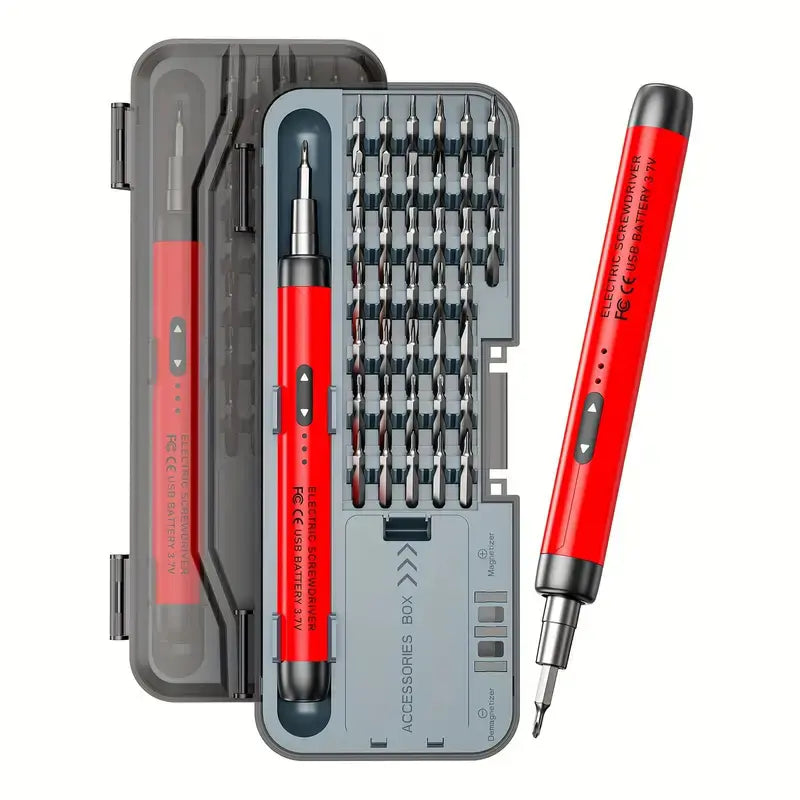 46-in-1 Precision Electric Screwdriver | Portable Cordless Tool Kit
