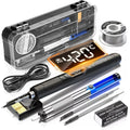 tools precision screwdriver set in black hard case, open view