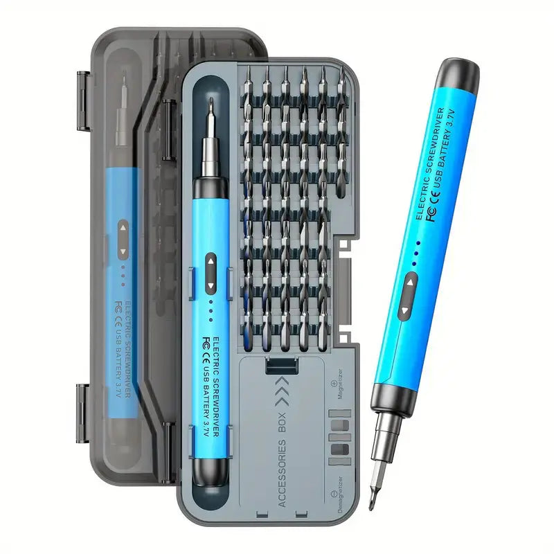46-in-1 Precision Electric Screwdriver | Portable Cordless Tool Kit