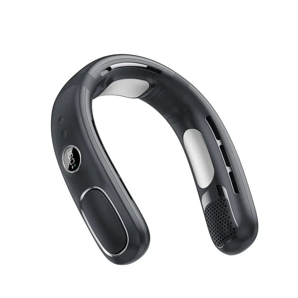Portable Bladeless Neck Fan with Semiconductor Cooling | Hands-Free