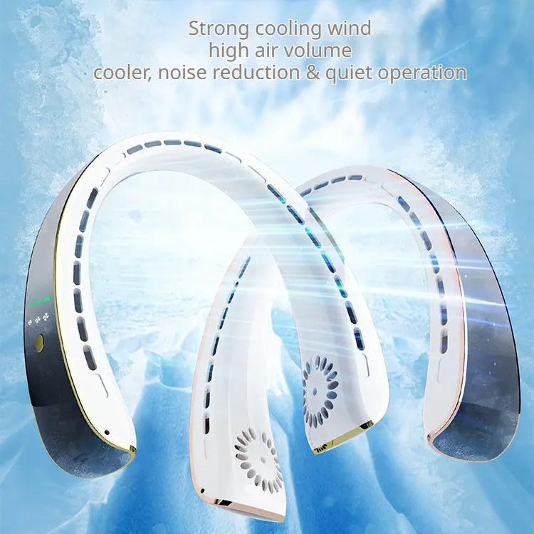 Portable USB Neck Fan | Mini Rechargeable Hands-Free Fan for Sports