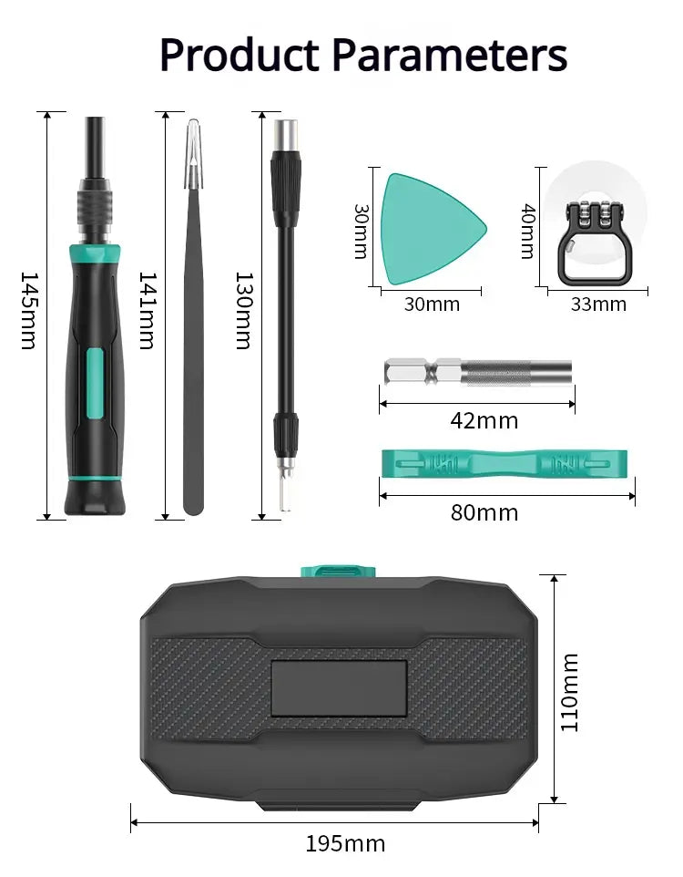 152-Piece Precision Screwdriver Set | Phone, Console & Watch Tool Kit