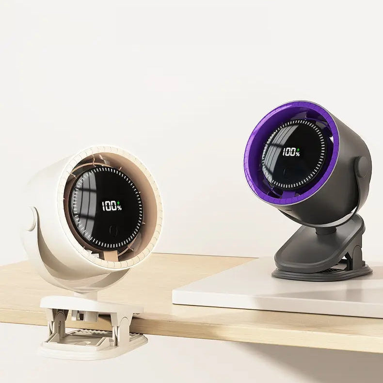 Rechargeable Mini USB Clip-On Fan | Portable Desktop Air Circulator