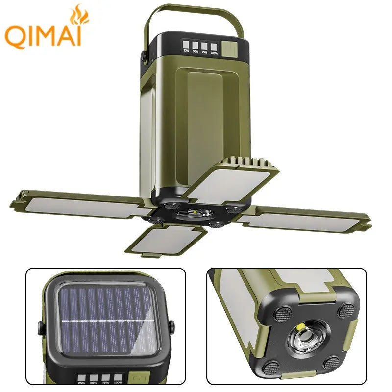 Multifunctional Four-Leaf Folding Solar Camping Light | Outdoor Waterproof Atmosphere Lamp