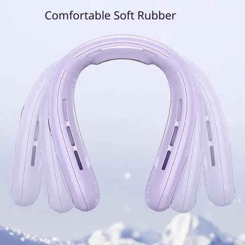 Portable Bladeless Neck Fan with Semiconductor Cooling | Hands-Free
