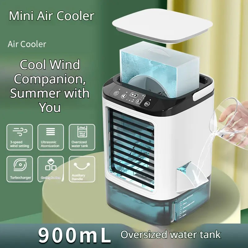 New Mini USB Air Cooler Fan | Portable Desktop Mist Fan