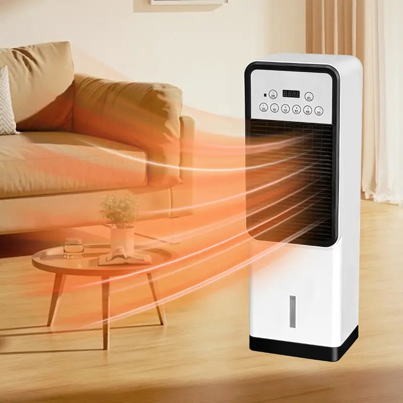 Portable Upright Heating & Cooling Fan | Household Tower Fan (Heating & Cooling, No Installation Required)