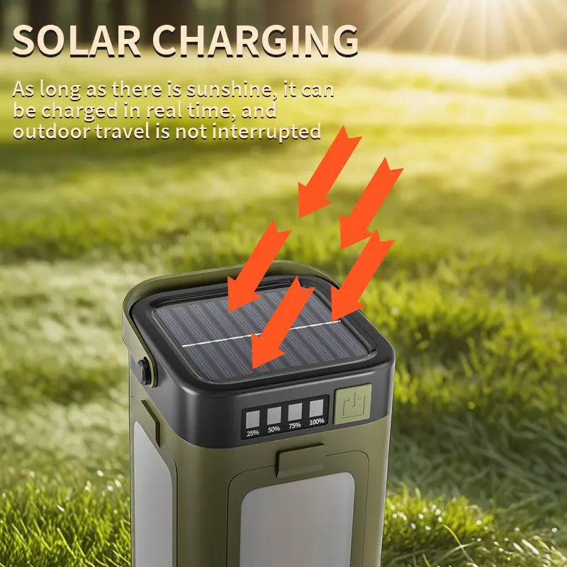 Multifunctional Four-Leaf Folding Solar Camping Light | Outdoor Waterproof Atmosphere Lamp