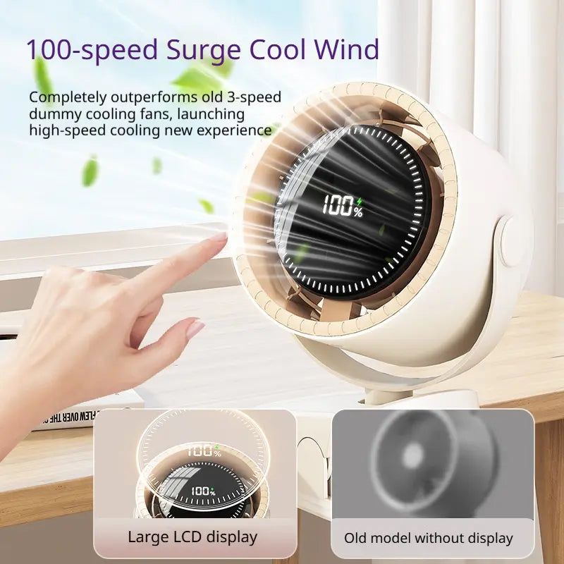 Rechargeable Mini USB Clip-On Fan | Portable Desktop Air Circulator