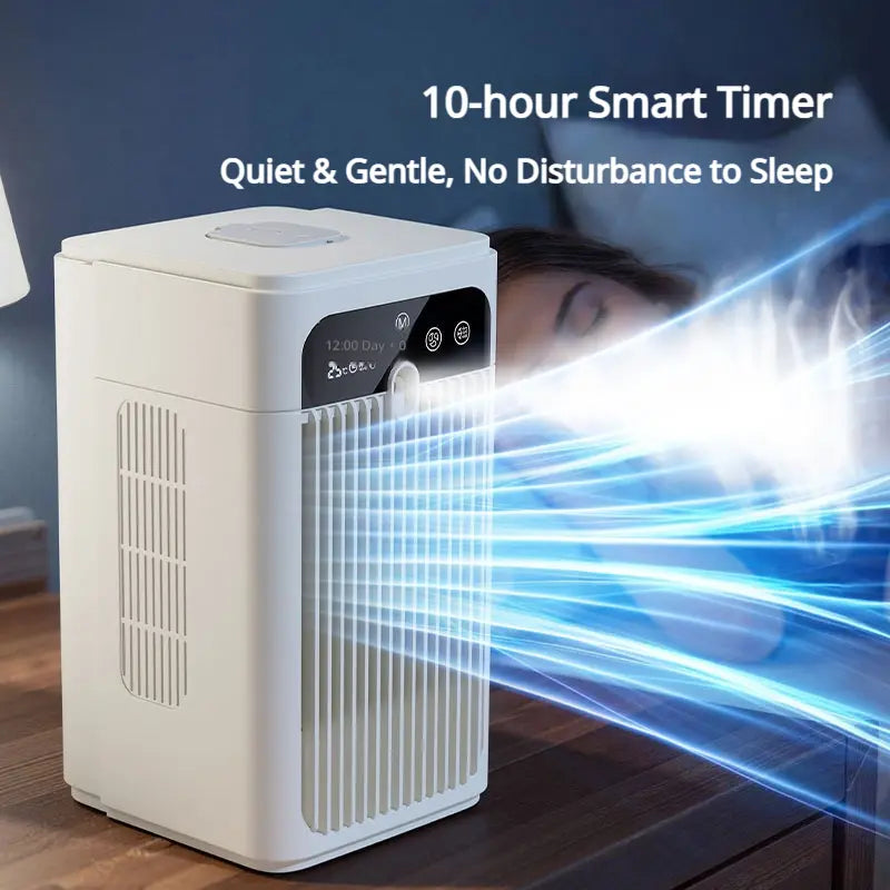 Portable Desktop Air Cooler Fan | Smart Timer Mini Cooling Fan