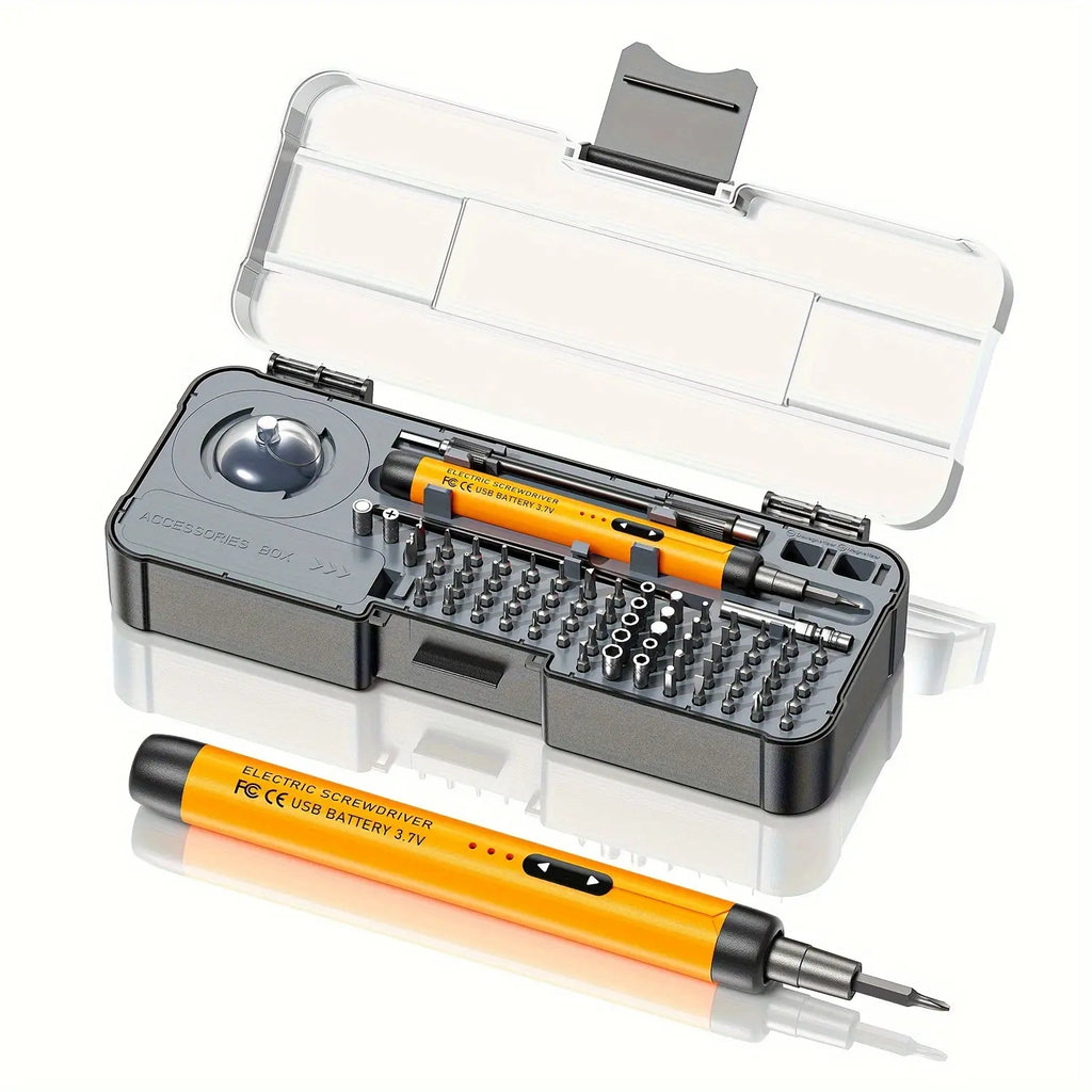 88-Piece Precision Mini Electric Screwdriver Set | Portable Cordless Tool Kit for Phone & Watch Repair