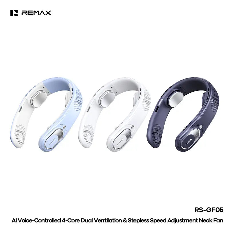 Portable Bladeless Neck Fan with Digital Display | Hands-Free Mini Fan