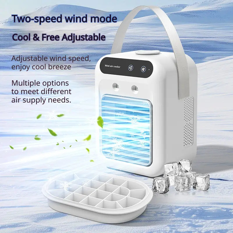 Portable USB Mini Air Cooler | Quiet Desktop Mist Fan