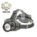 Zoomable LED Headlamp with Fluorescent Strip | Bright Rechargeable Head Light