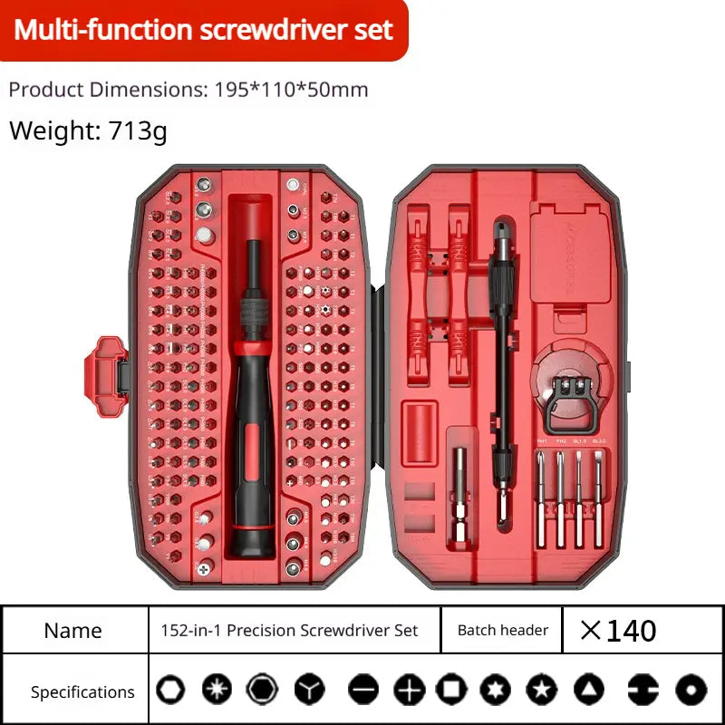152-Piece Precision Screwdriver Set | Phone, Console & Watch Tool Kit