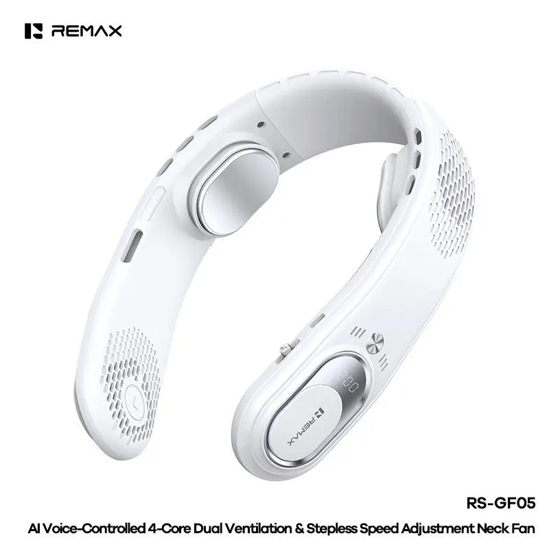 Portable Bladeless Neck Fan with Digital Display | Hands-Free Mini Fan