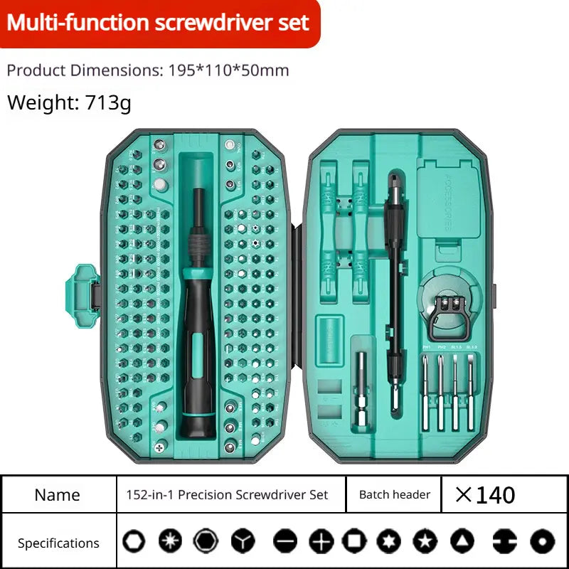152-Piece Precision Screwdriver Set | Phone, Console & Watch Tool Kit
